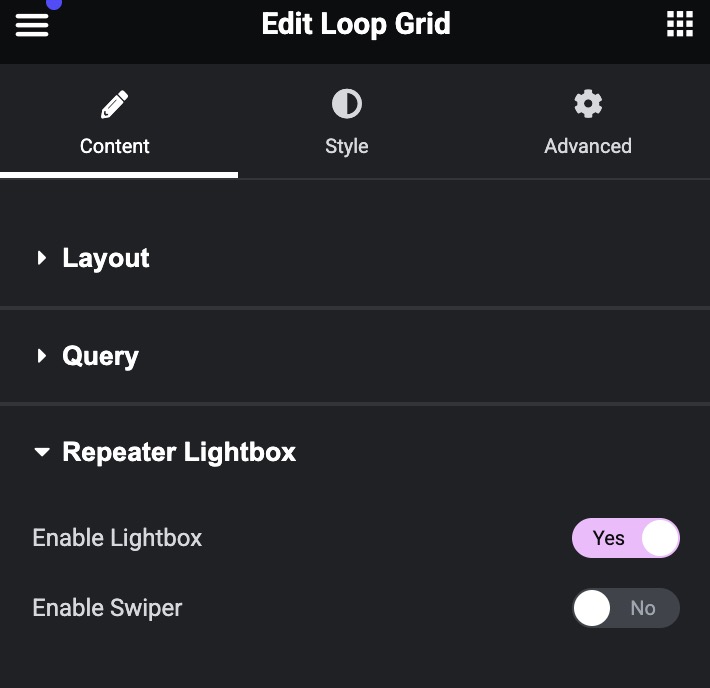 Enable Lightbox